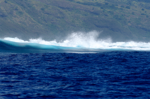 vagues proche récif