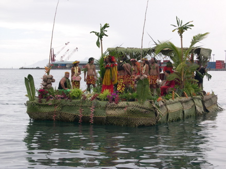 pirogue décorée pirogue décorée