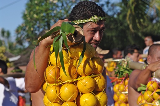 porteur d'oranges