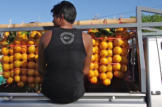 voiture porteuse d'oranges !