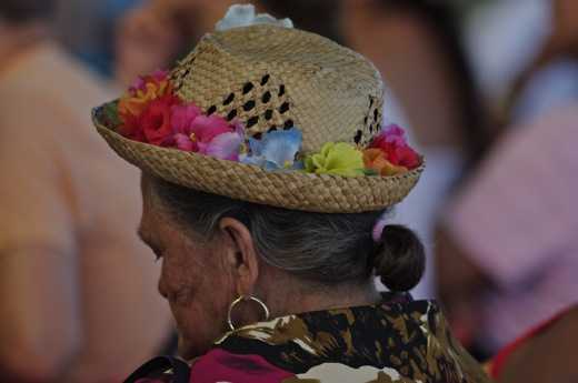 chapeau fleuri