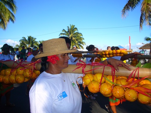 porteuse d'oranges