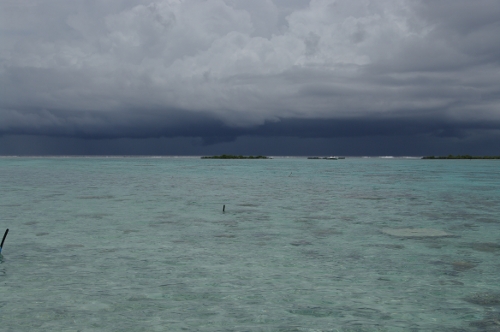 vue lagon depuis le motu