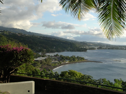 pointe du Tahara'a, vue sur la baie de Matavai