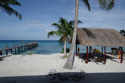 ponton + paillotte détente Dive Spirit ponton + paillotte détente Dive Spirit