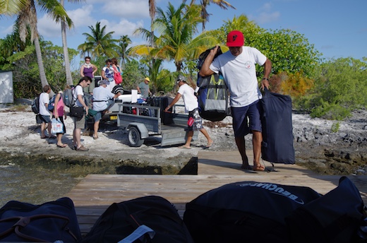 transfert bateau pour Tetamanu