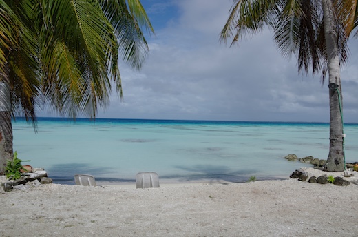 vue depuis mon bungalow-plage