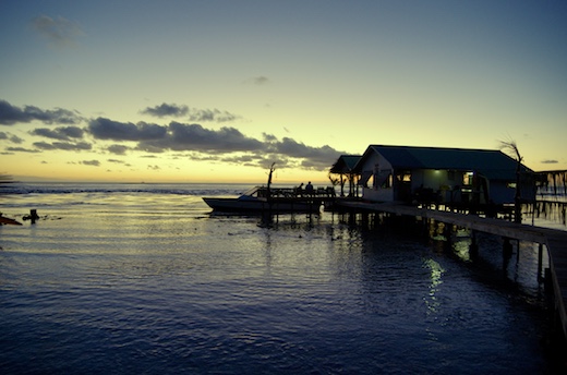 crépuscule sur le lagon crépuscule sur le lagon