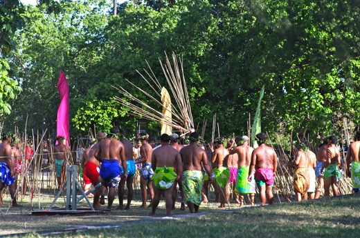 récupération de la noix de coco
