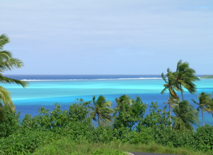 superbe point de vue sur le lagon