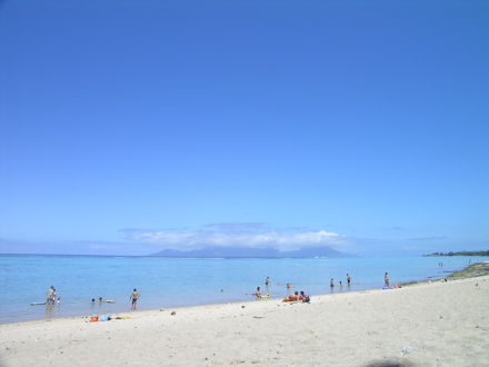 plage PK18 face à Moorea